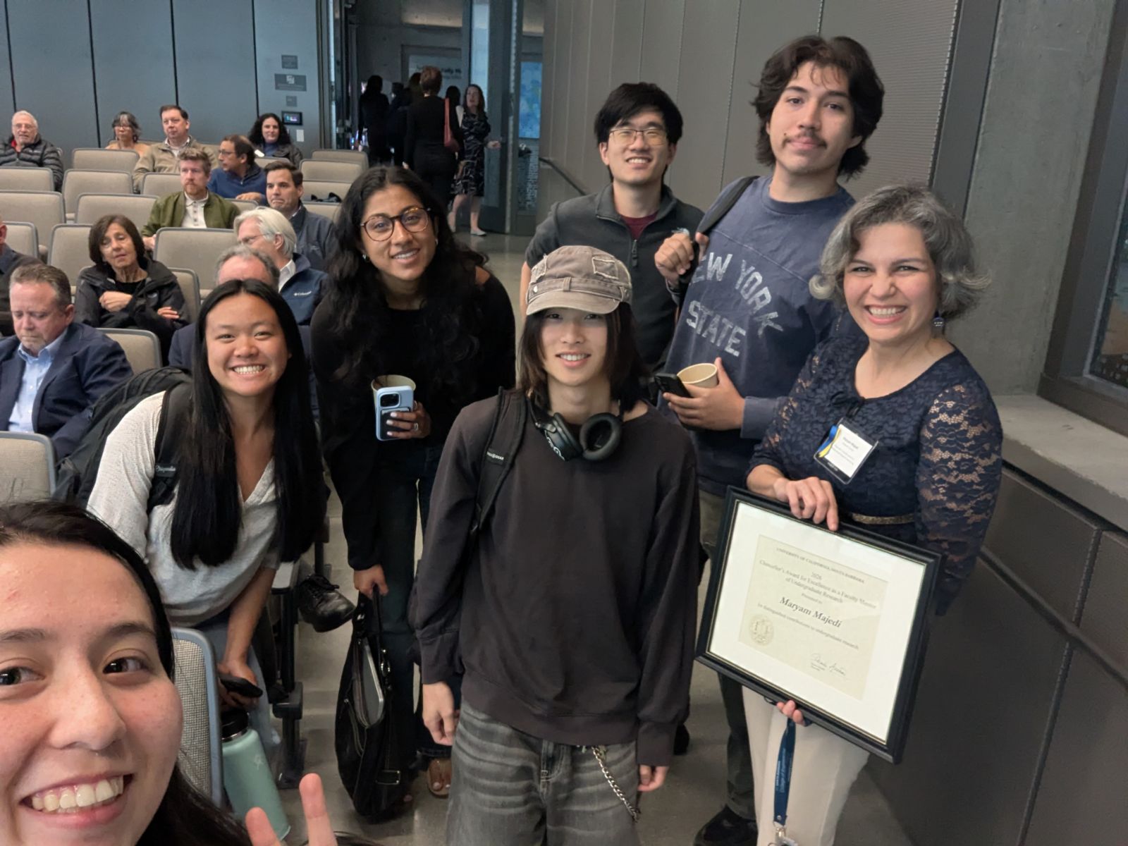 Team inthe award ceremony